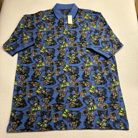 Steve Stricker Fairway Sport Golfer Woodley Flier Golf Polo Shirt XL Vintage NWT - Picture 1 of 6